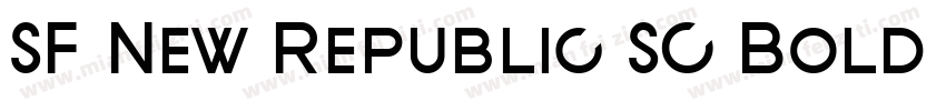 SF New Republic SC Bold Italic字体转换
